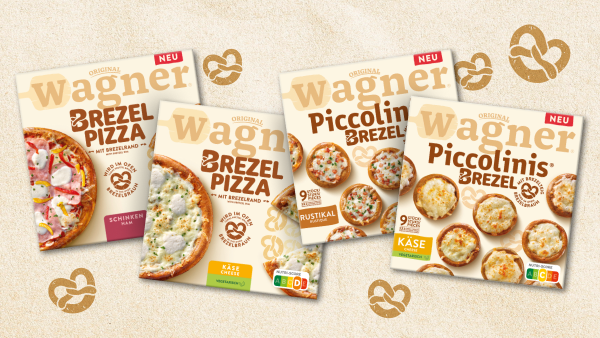 Wagner Brezel Pizza und Piccolinis Brezel