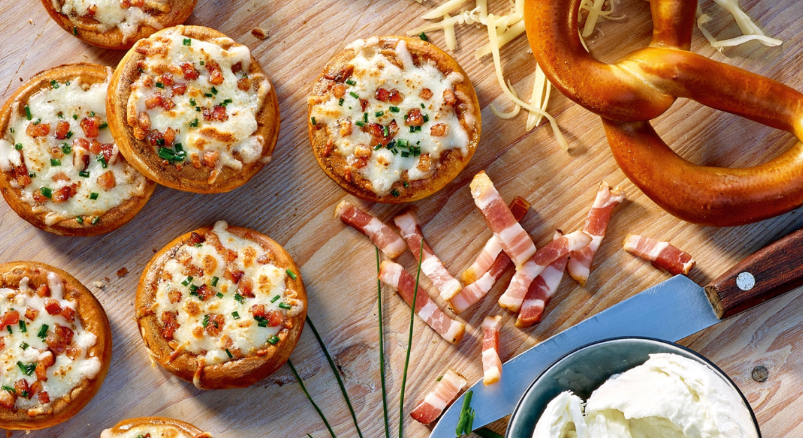 Wagner Brezel Pizza und Piccolinis Brezel
