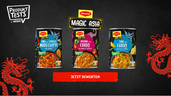 bewerte unsere MAGGI-Fertiggerichte