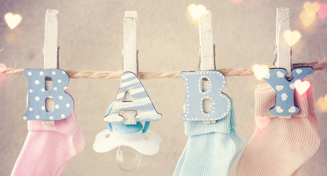 Babyparty girlande