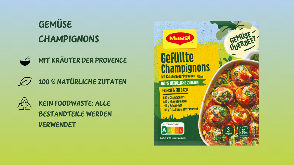 gefüllte champignons fix