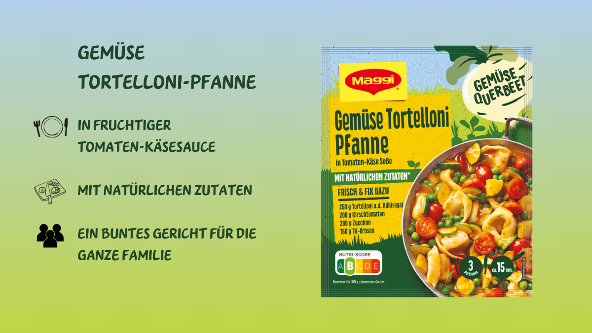 Gemüse Tortelloni Pfanne