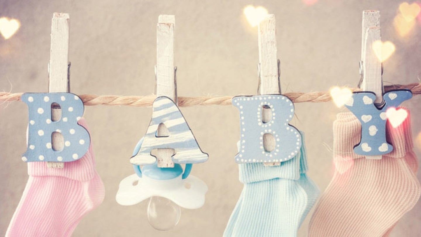 Babyparty girlande