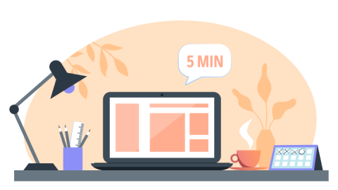 2. Beantworte ein paar kurze Fragen (max. 5 Minuten)