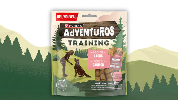 PURINA AdVENTuROS Training Reich an Lachs