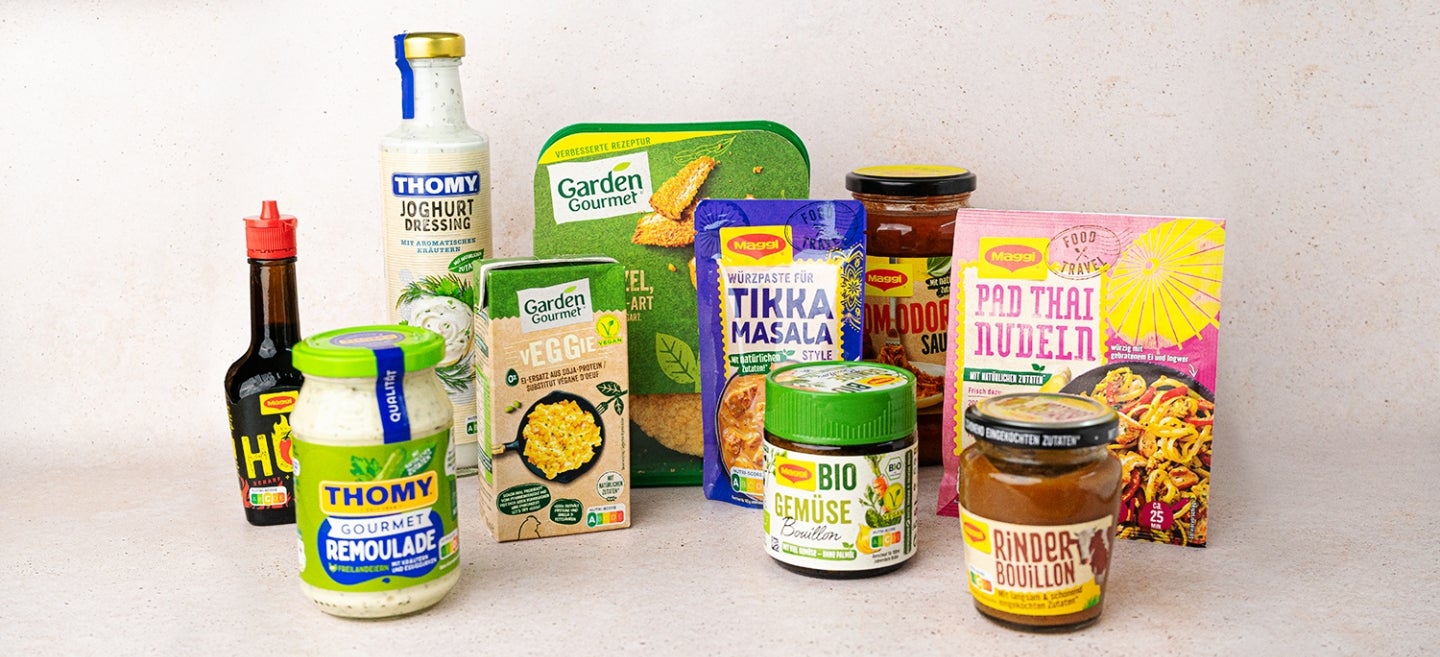Verschiedene Produkte von MAGGI