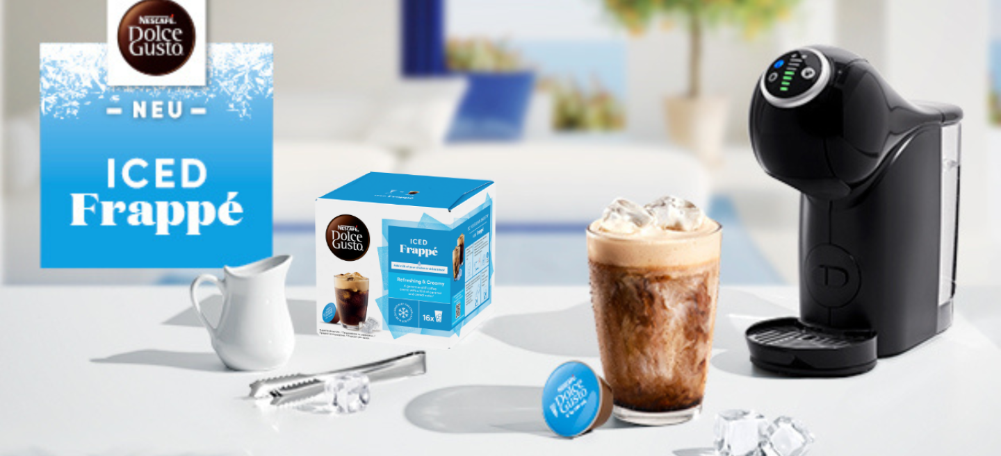 Iced Frappé mit Kaffeemaschine