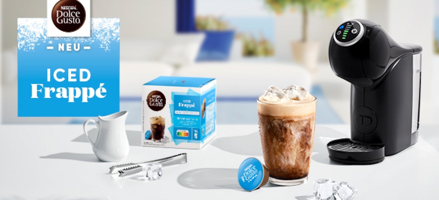 Iced Frappé mit Kaffeemaschine